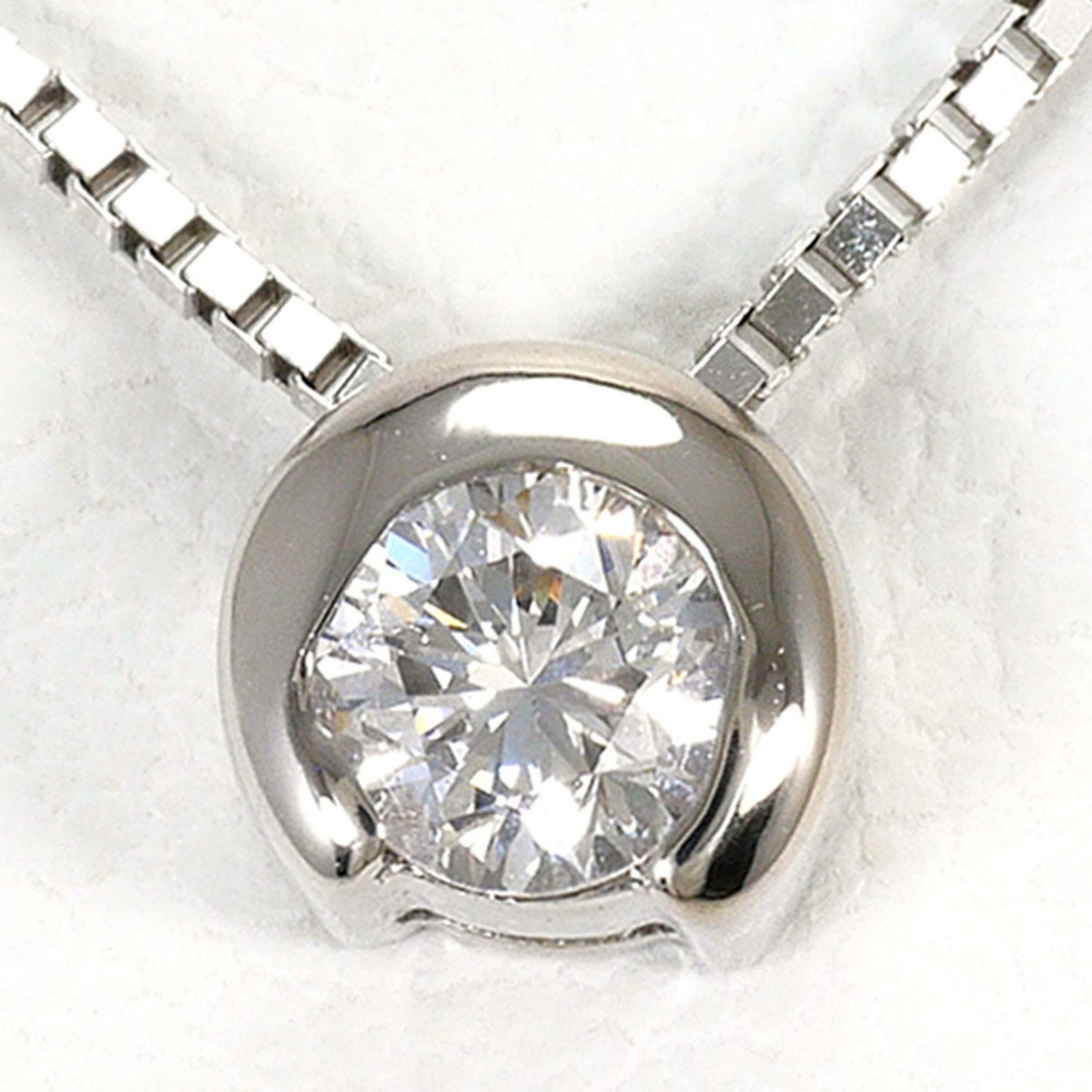 VINTAGE 14k Silver Diamond Necklace